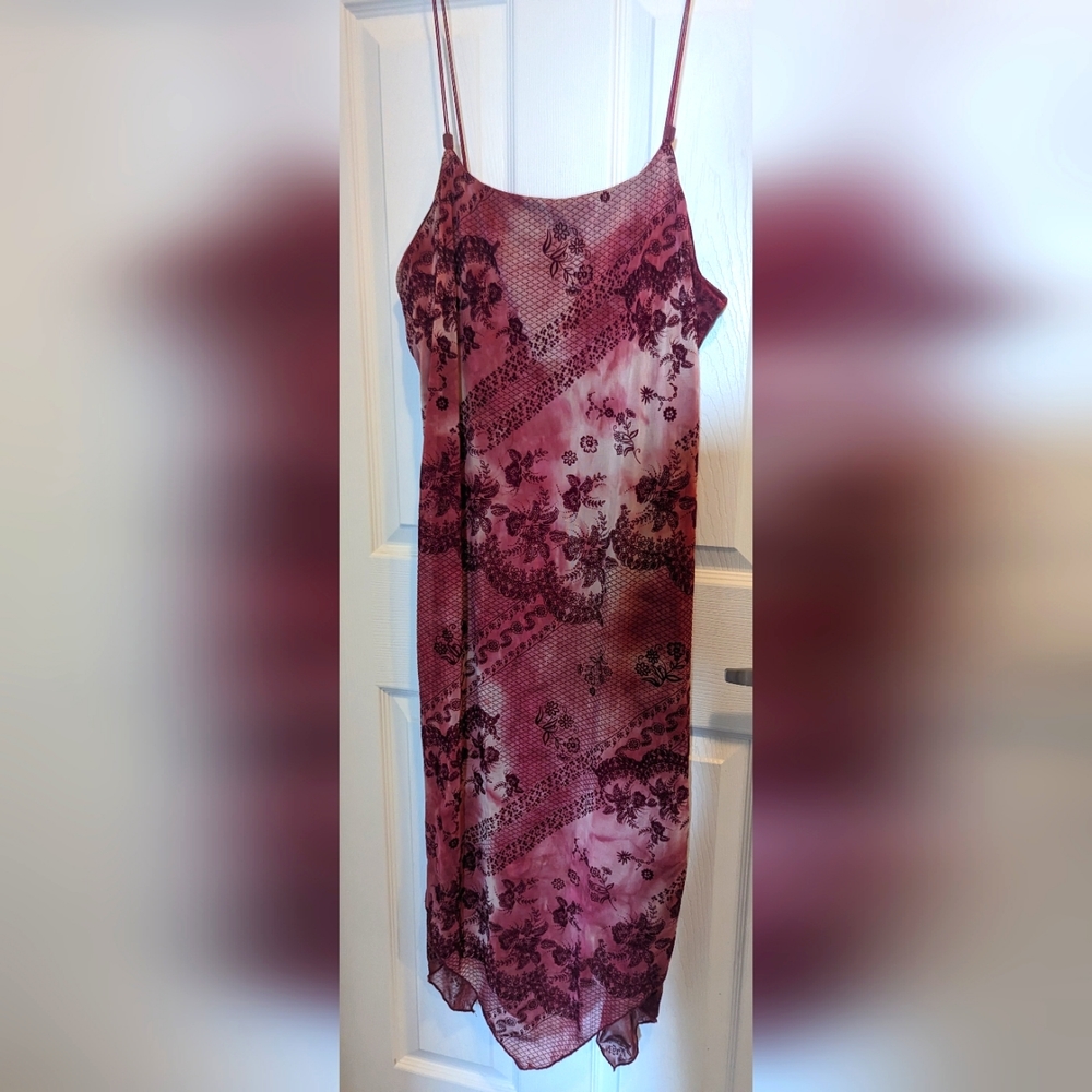 Burgundy dress